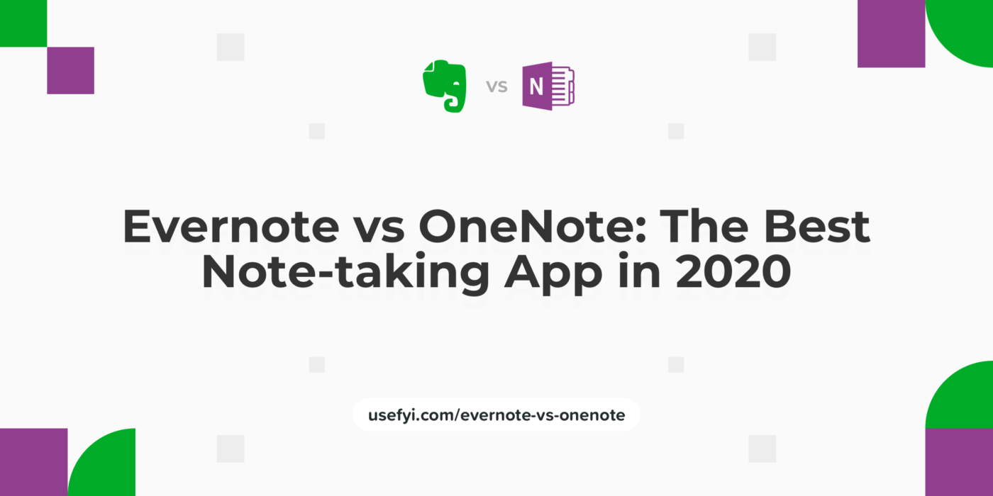 evernote vs onenote 2020