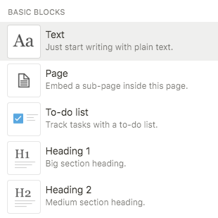 notion blocks