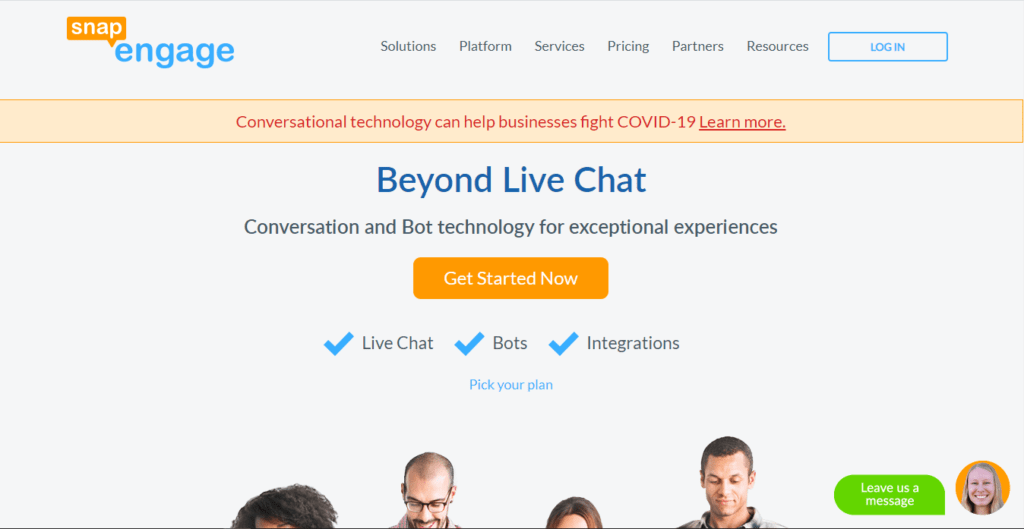 B of a live chat