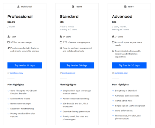 dropbox personal account pricing dropbox personal account pricing
