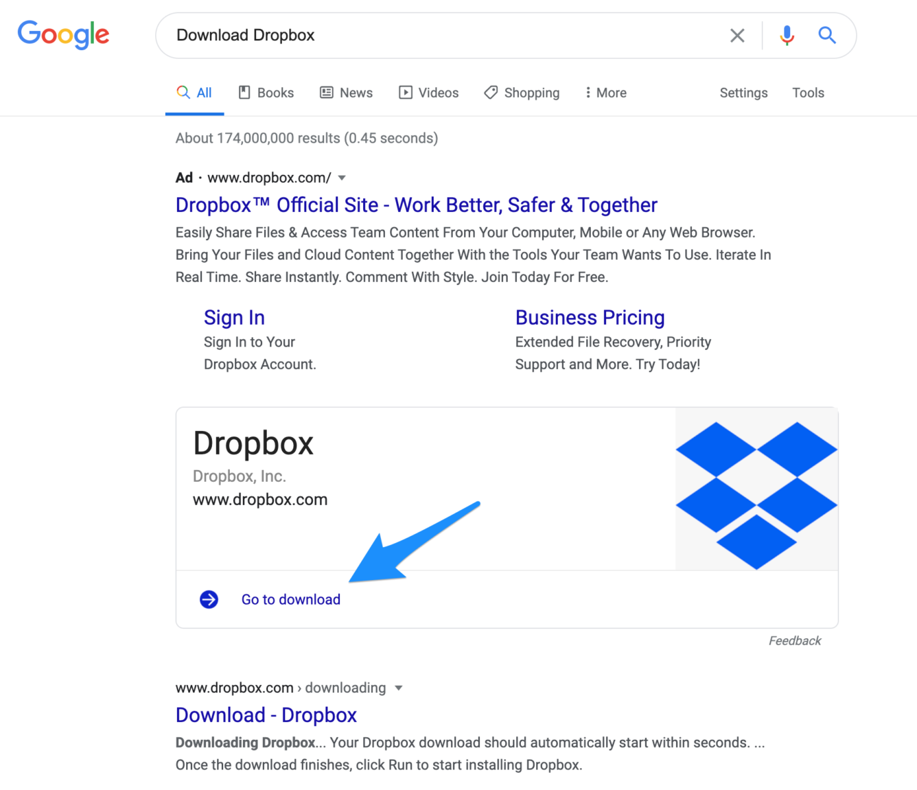 share dropbox folder