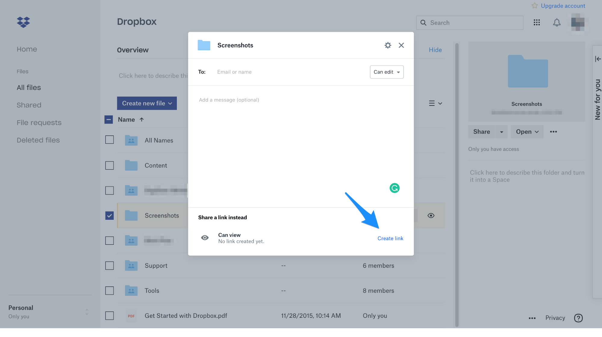 how to use dropbox to share videos