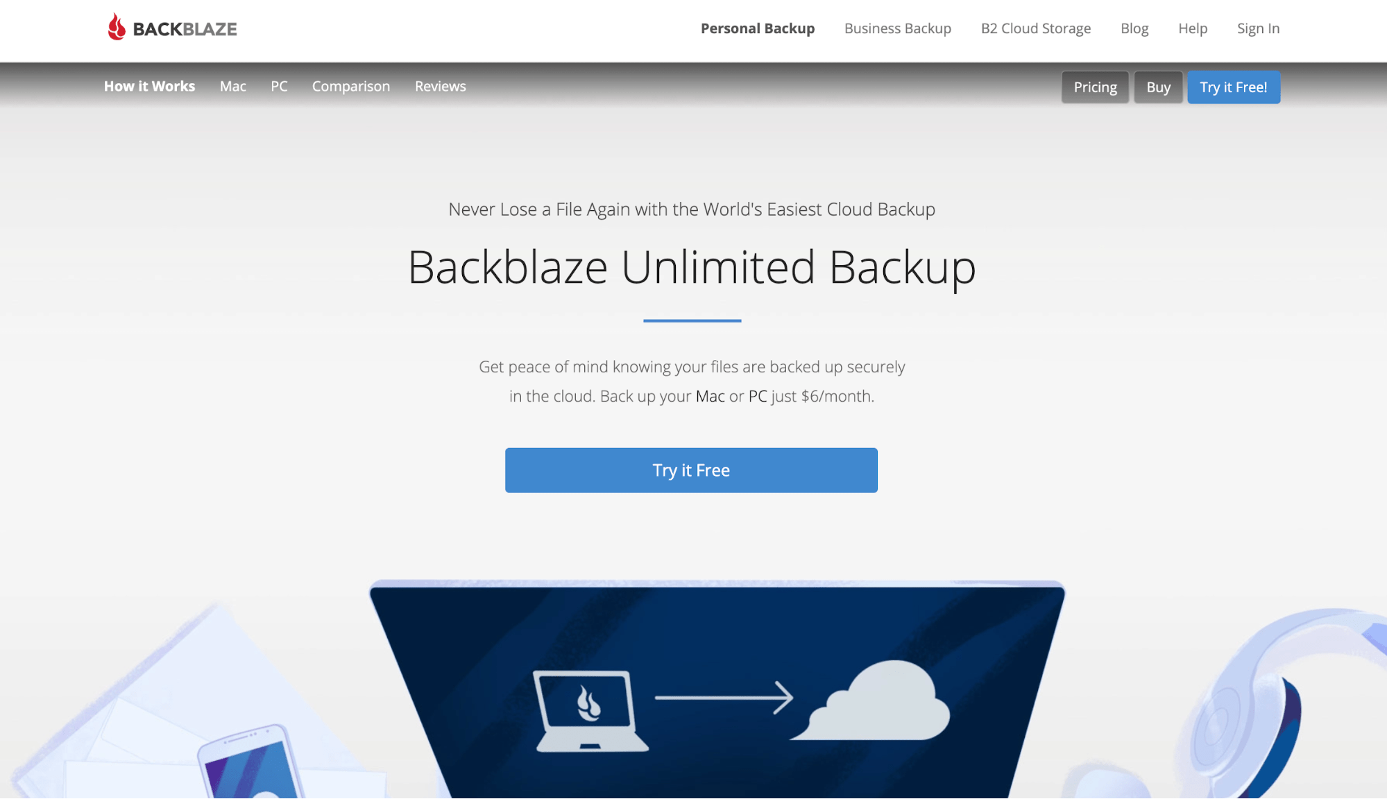 backblaze subscription pricing personal backup