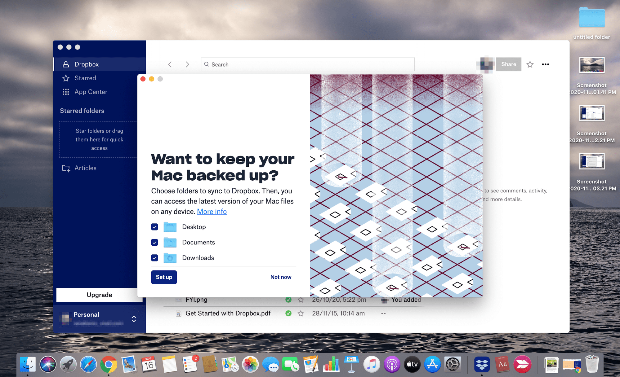 dropbox backup software for mac