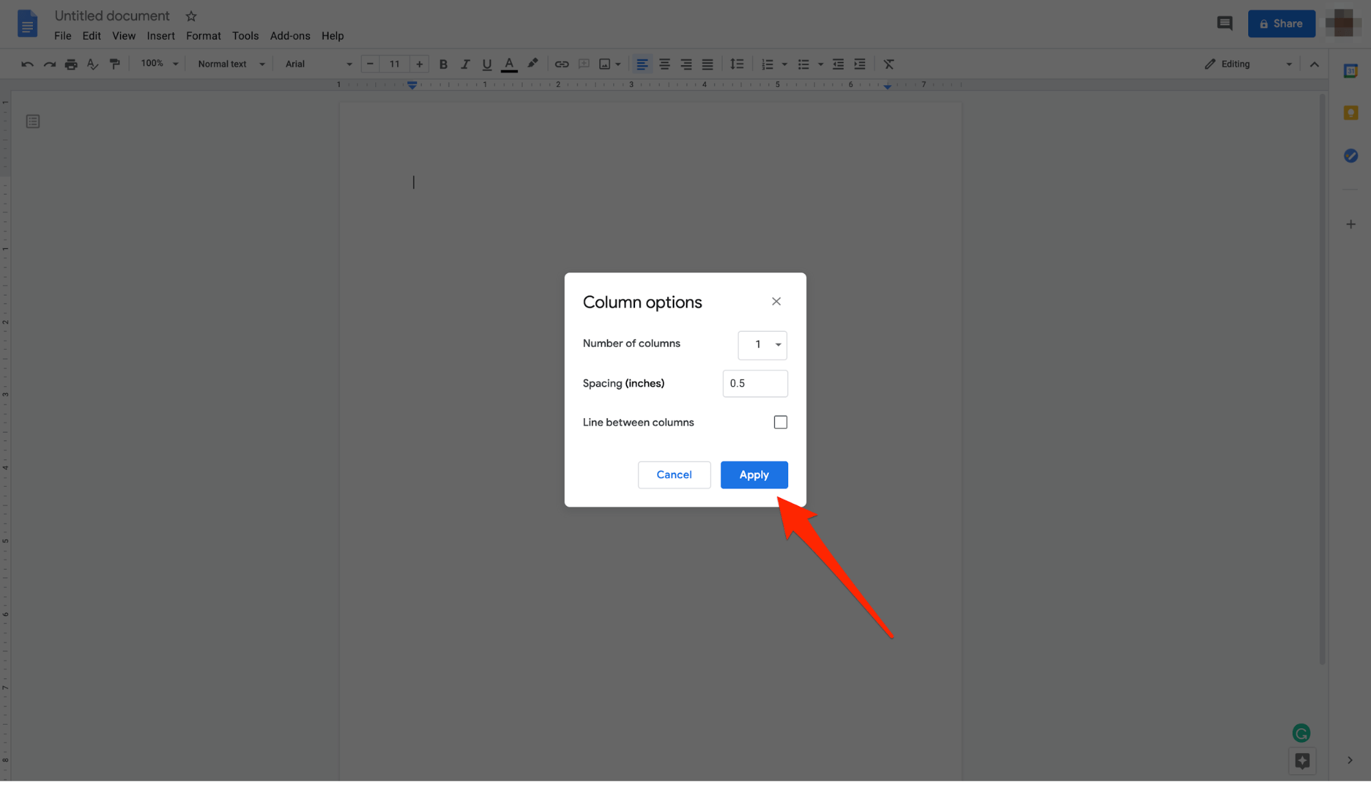 How to Turn Your Google Doc into Two Columns