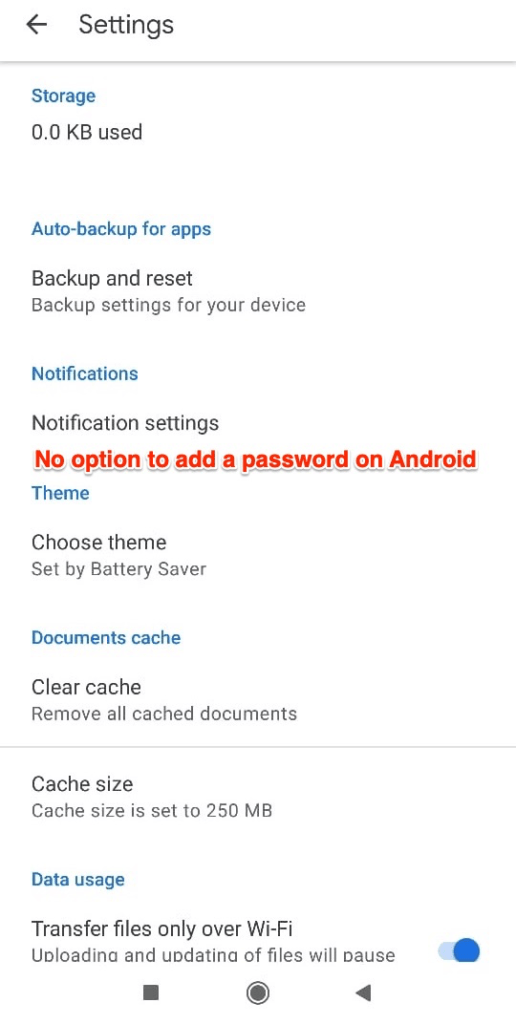 How to Set Security Password on your Google Drive App 