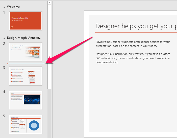 import multiple slides into office 365 powerpoint slide show for mac