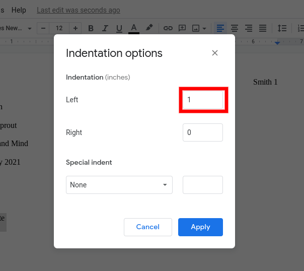 how to do mla works cited page on google docs