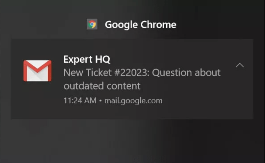 gmail desktop notifications not working windows 10