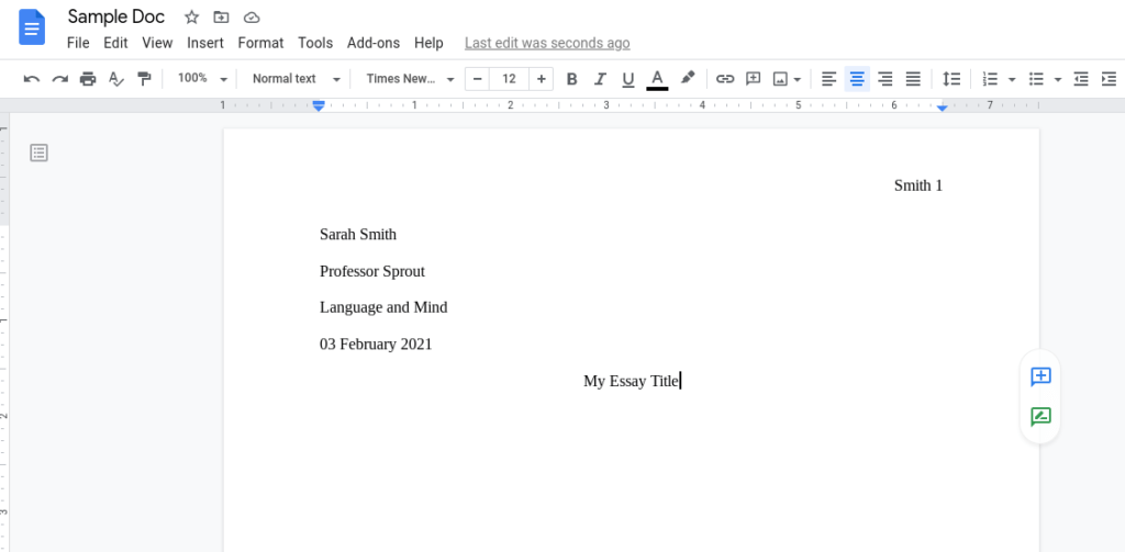 how to write in mla format