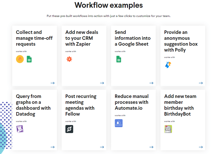 slack workflow builder