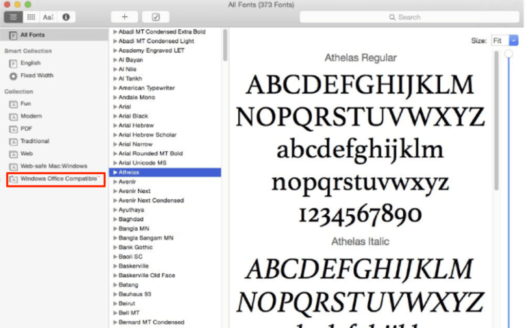 install fonts for word docs mac