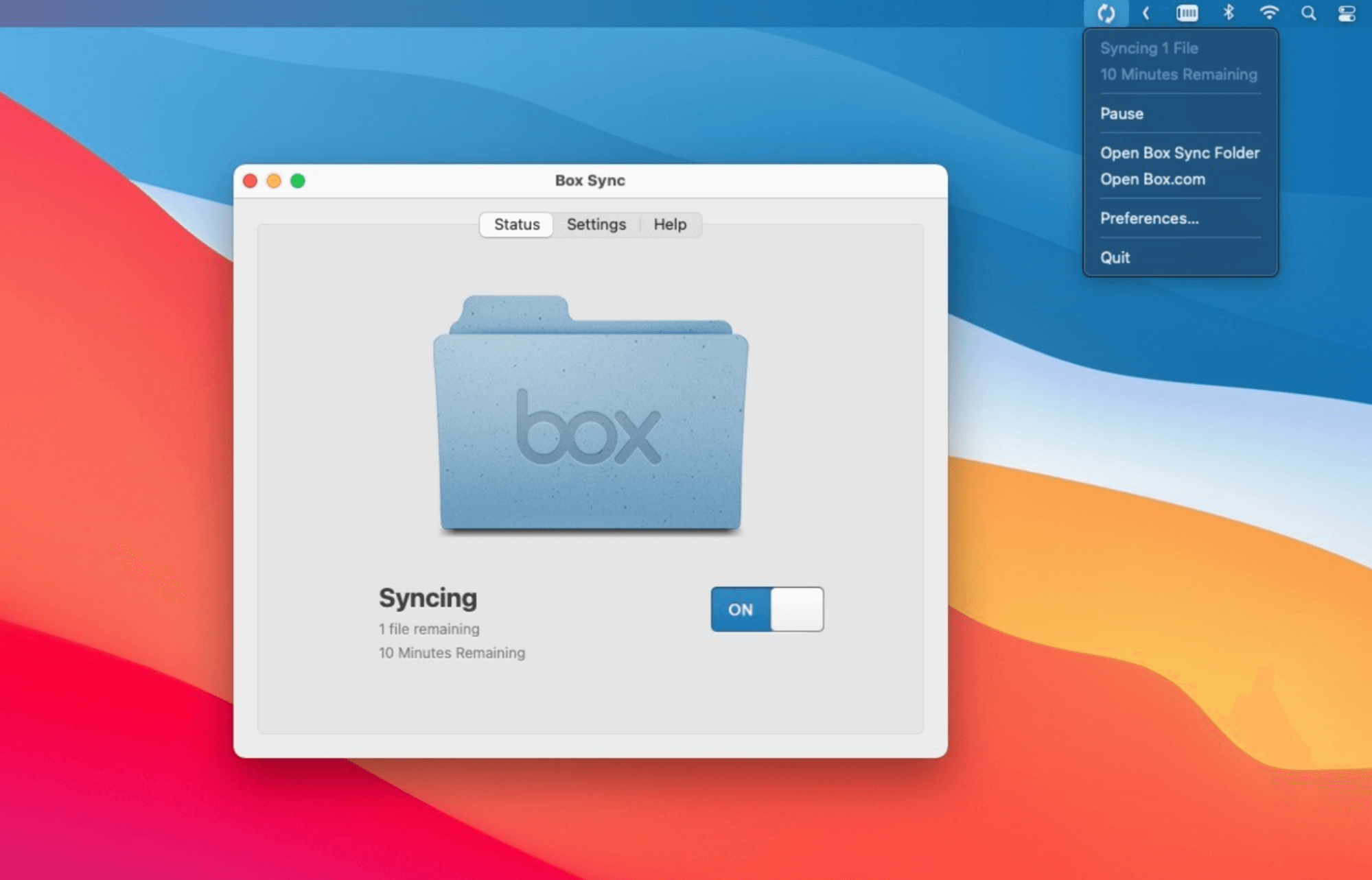 box desktop sync