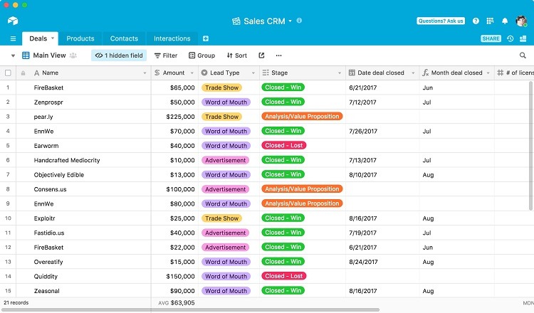 Asana Vs Airtable Side By Side Comparison By Nira