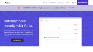 Vanta Homepage