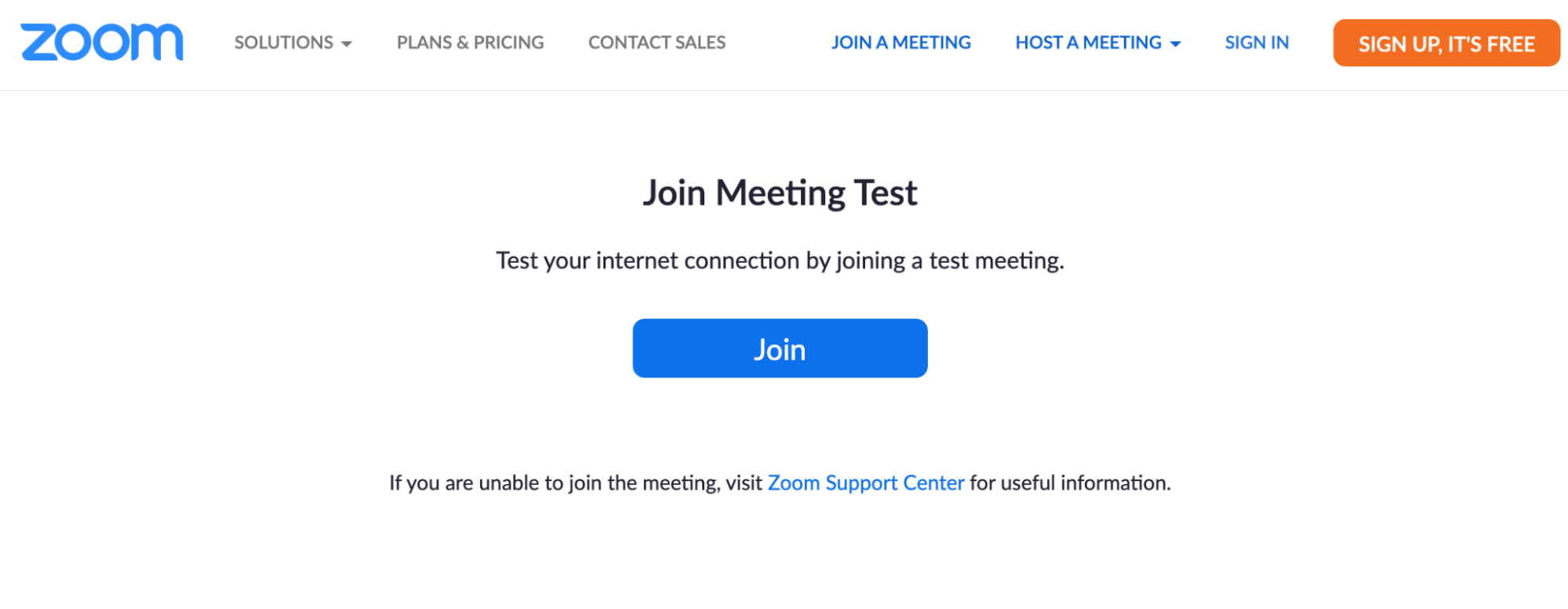 zoom test meeting