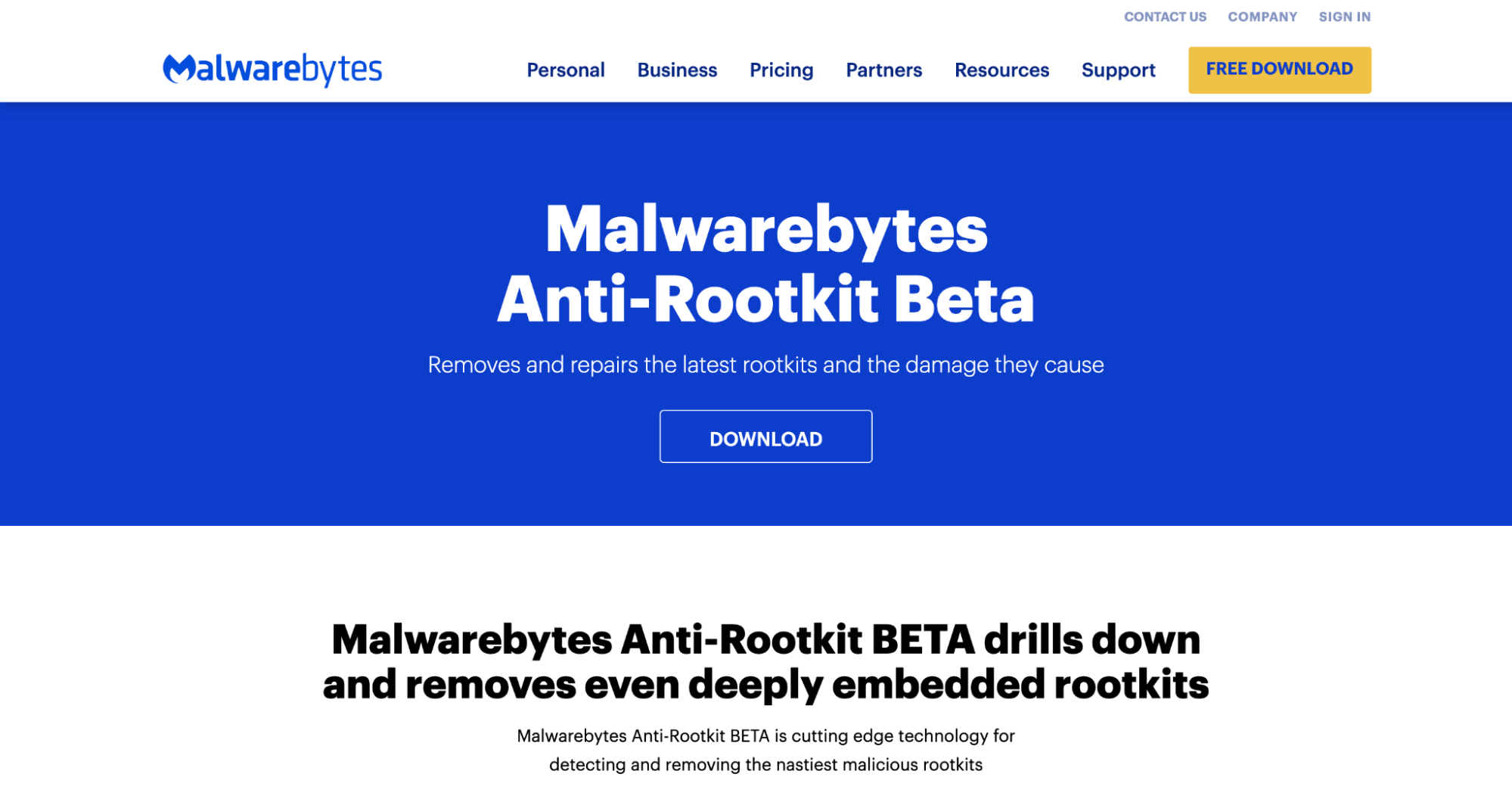 Malwarebytes on sale anti rootkit