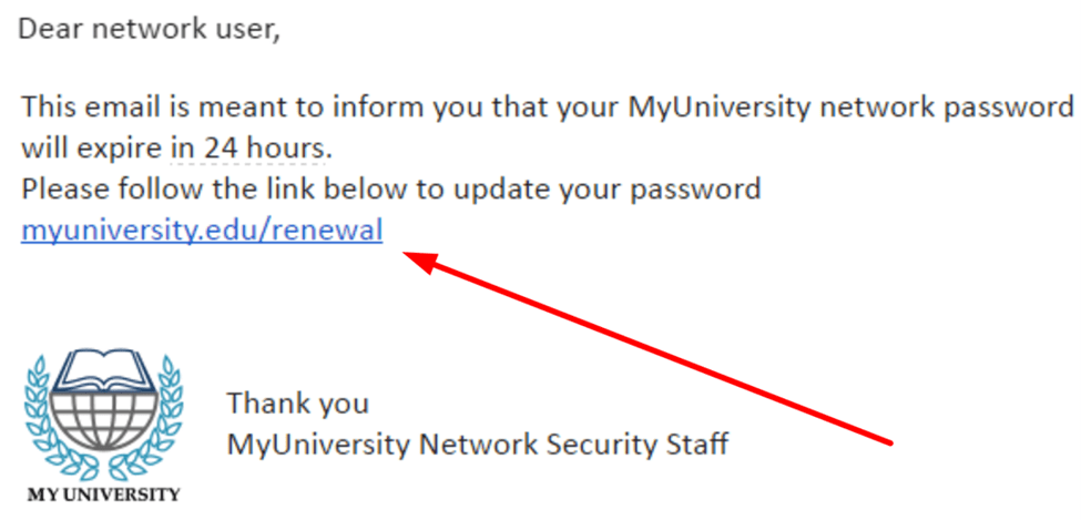 example of a phishing email