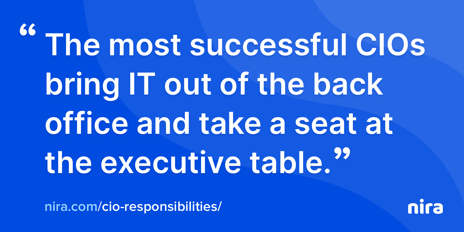 The most successful CIOs bring IT out of the back office and take a seat at the executive table