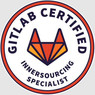 GitLab Certified InnerSourcing Specialist badge
