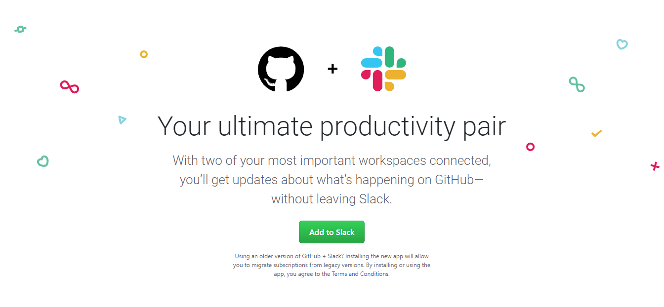 Slack.github.com home page