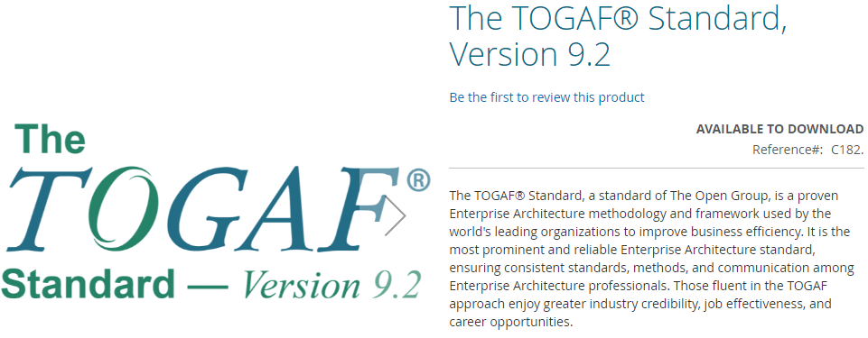 TOGAF 9.2 information on what it is