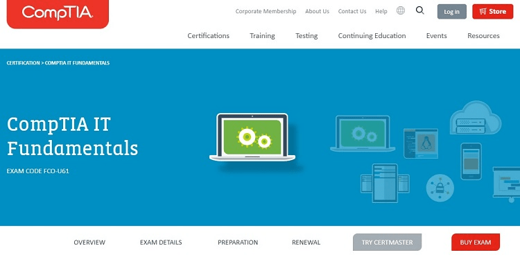 CompTIA home page