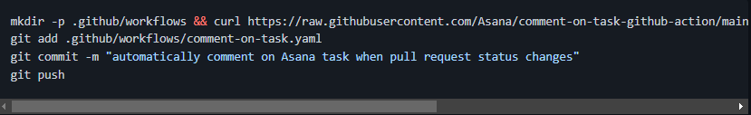 GitHub command to create a workflow file and push it to GitHub