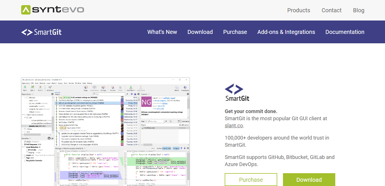 SmartGit home page