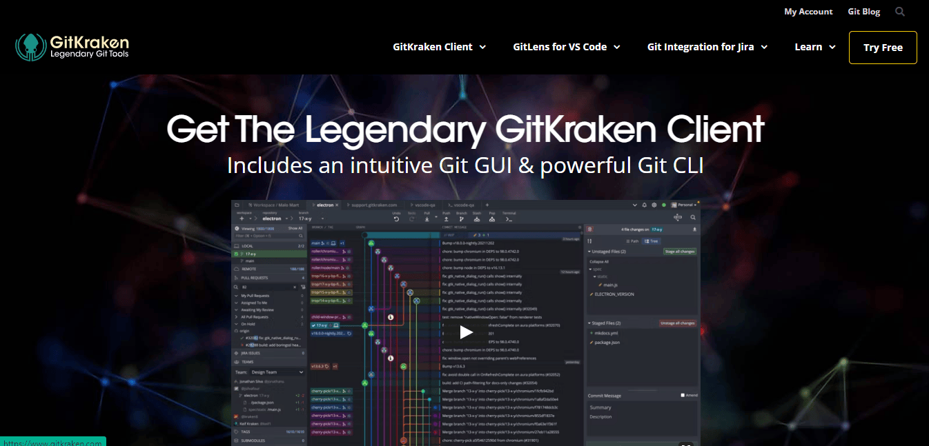 GitKraken home page