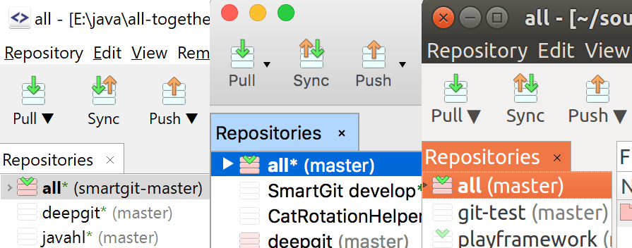 Example of how you can configure your repository branches, automatically resolve merge conflicts, and compare, edit, and merge files side-by-side