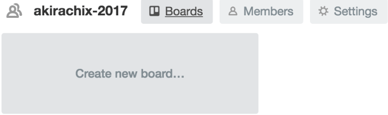 Create a new board in Trello