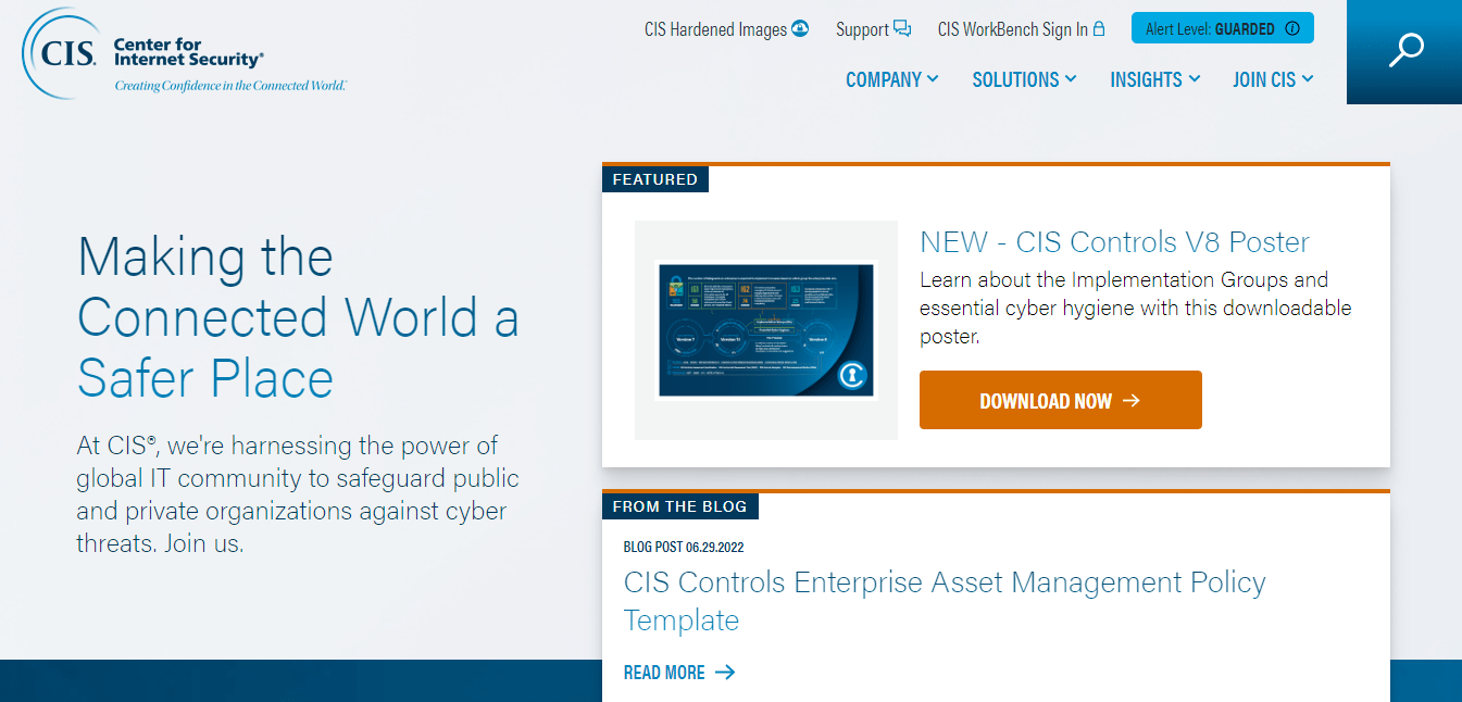 Center for Internet Security (CIS) home page