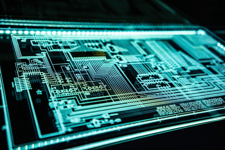 Image of circuit board schematic