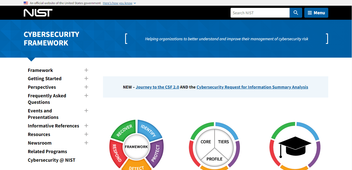 National Institute of Standards and Technology (NIST) home page
