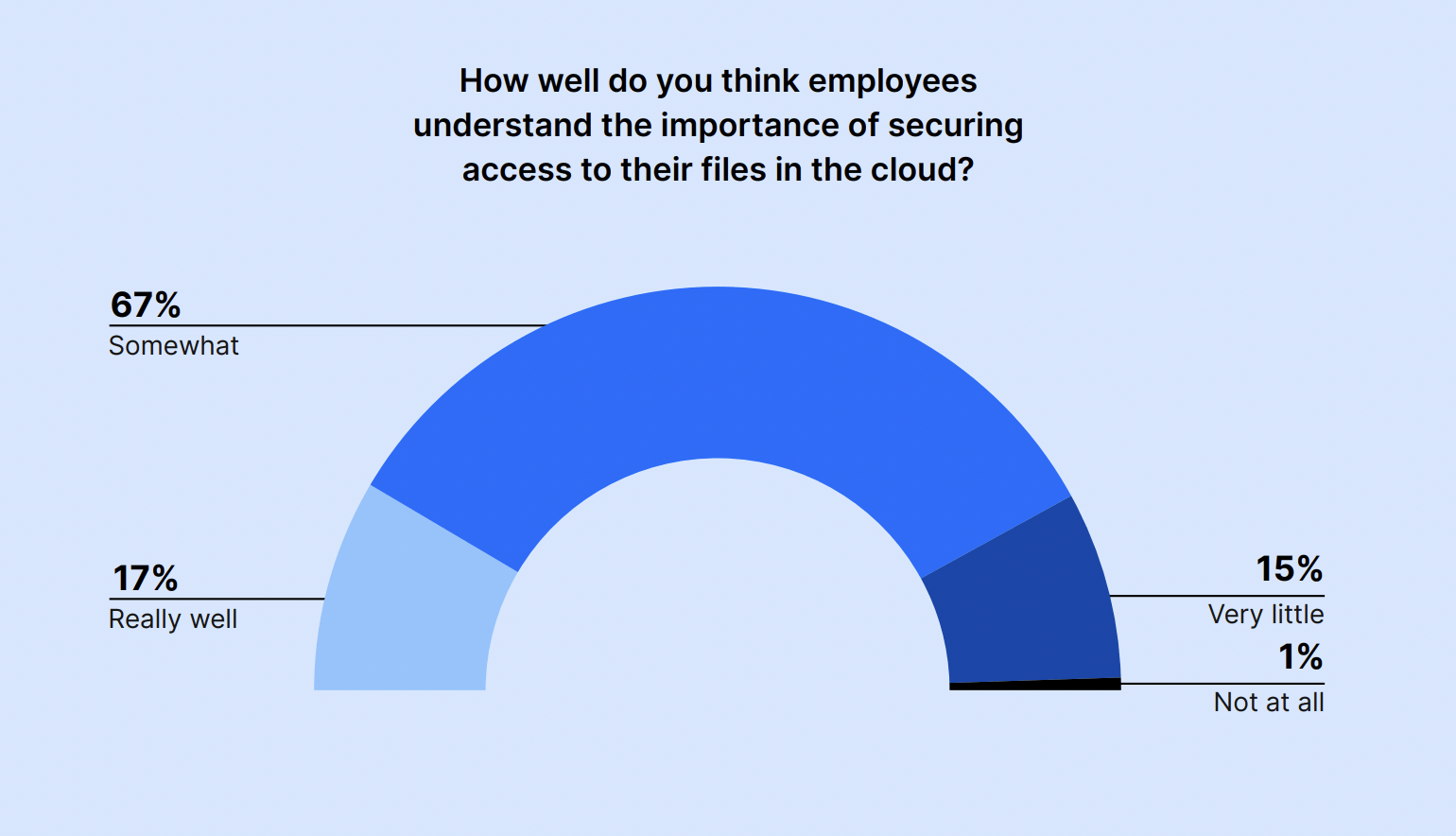 How well do you think employees understand the importance of securing access to their files in the cloud?